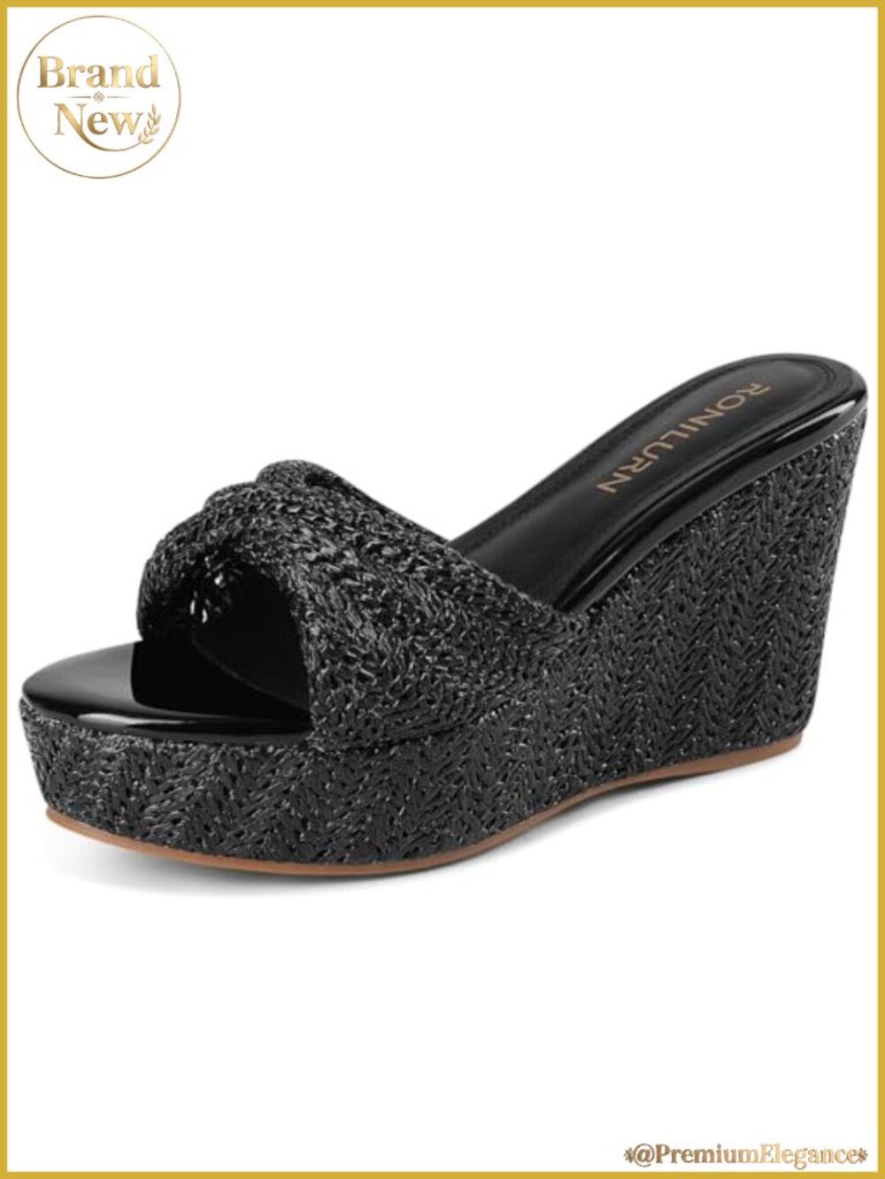 Espadrille Slip On Wedge Sandals Summer Platform Wedges Mule Slide